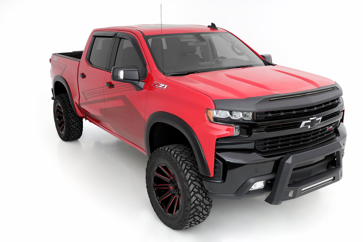 Lund SX140T Elite Series Black Sport Style Textured Finish 4-Piece Fender Flare Set For 2019-2022 Chevrolet Silverado 1500