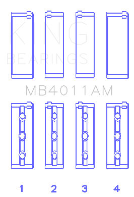 King Engine Bearings MB4011AM0.25
