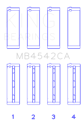 King Engine Bearings MB4542CA0.25