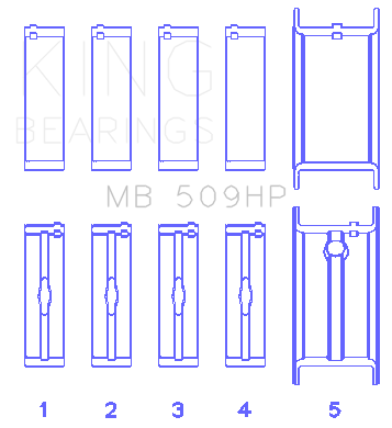 King Engine Bearings MB 509HP 020