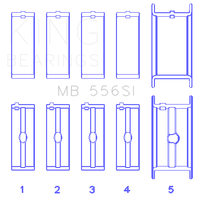 King Engine Bearings MB 556SI 010