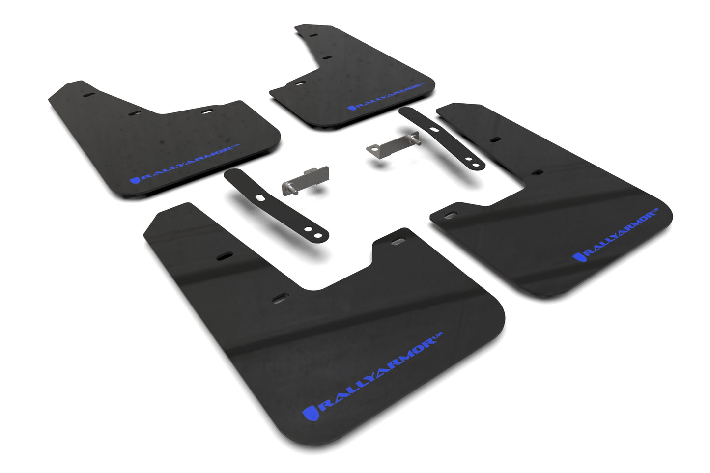 Rally Armor MF21-UR-BLK-BL - 2023+ KIA Niro - Black Mud Flap/Blue Logo