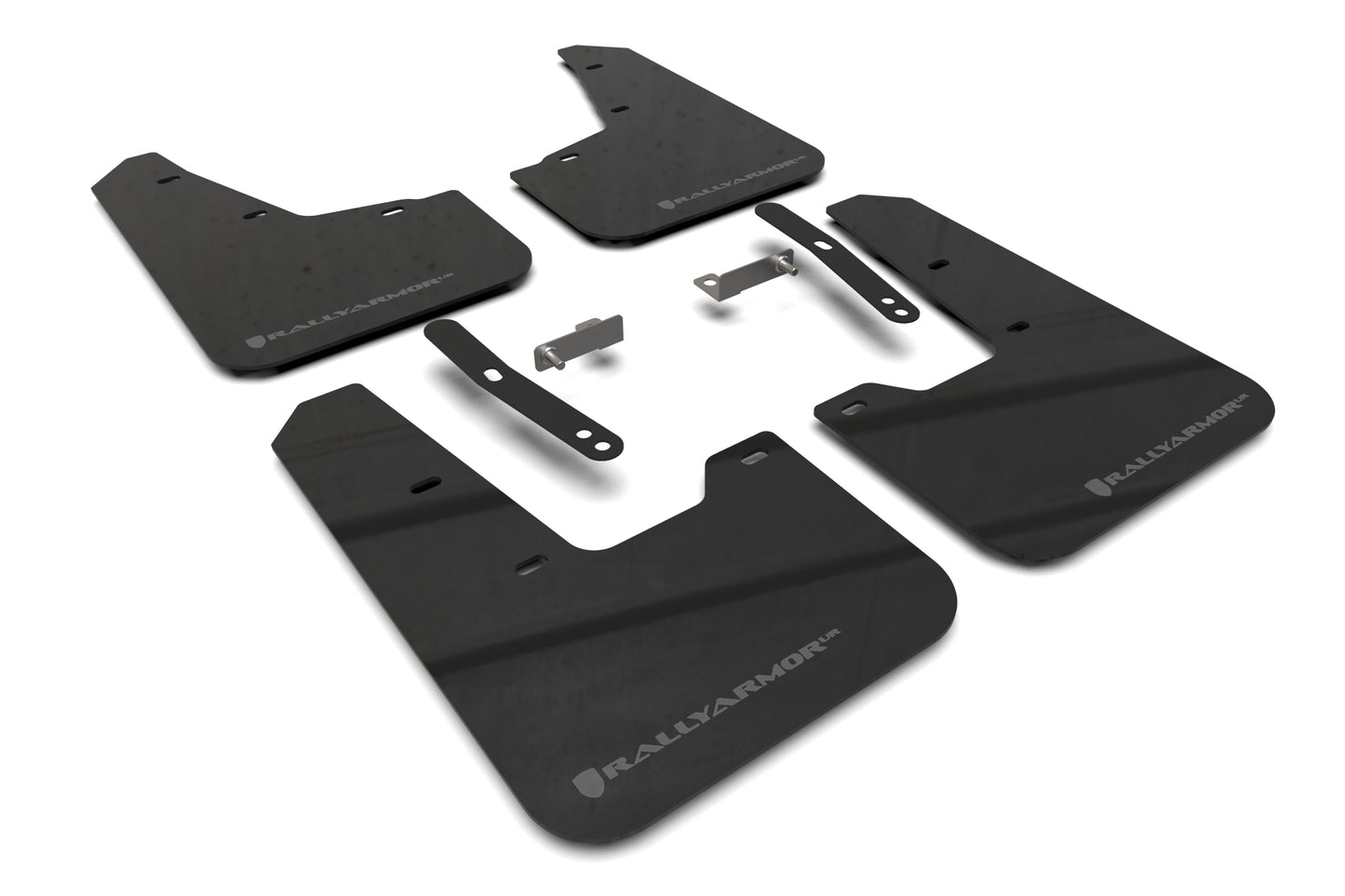 Rally Armor MF21-UR-BLK-DGRY - 2023+ KIA Niro - Black Mud Flap/Dark Grey Logo