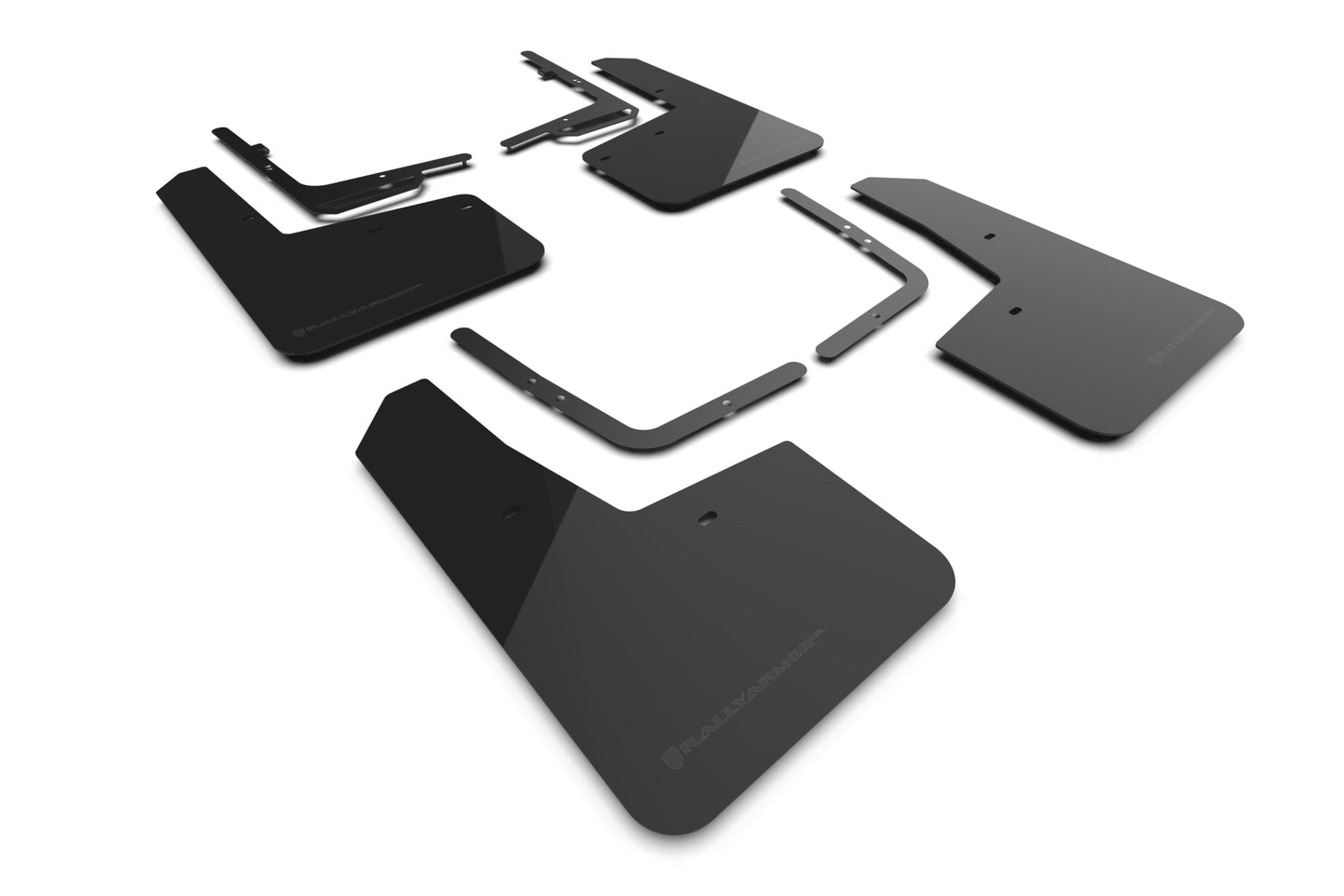 Rally Armor MF73-UR-BLK-MBK - 2021-23 Ford Raptor - Black Mud Flap/Metallic Black Logo