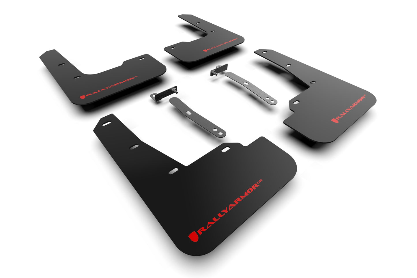 Rally Armor MF79-UR-BLK-RD - 2022 Hyundai Elantra N & N Line - Black Mud Flap/Red Logo