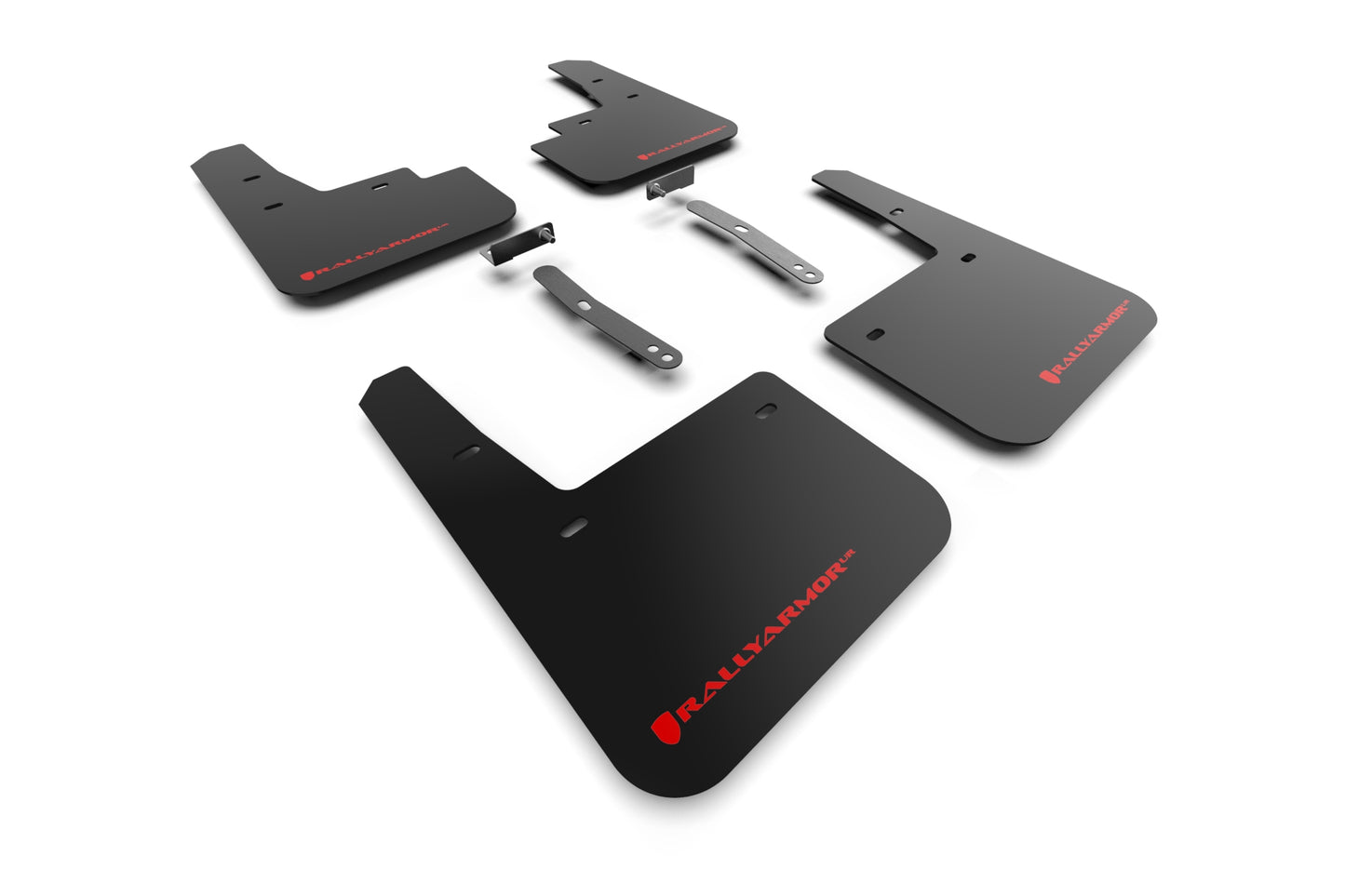 Rally Armor MF83-UR-BLK/RD - 2022 Hyundai Kona N - Black Mud Flap/Red Logo