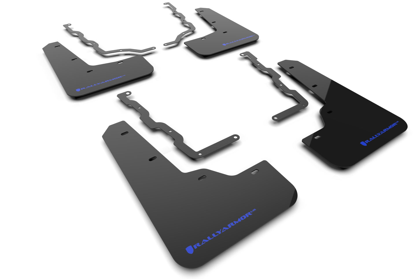 Rally Armor MF86-UR-BLK-BL - 2020-22 Ford Puma ST - Black Mud Flap/Blue Logo