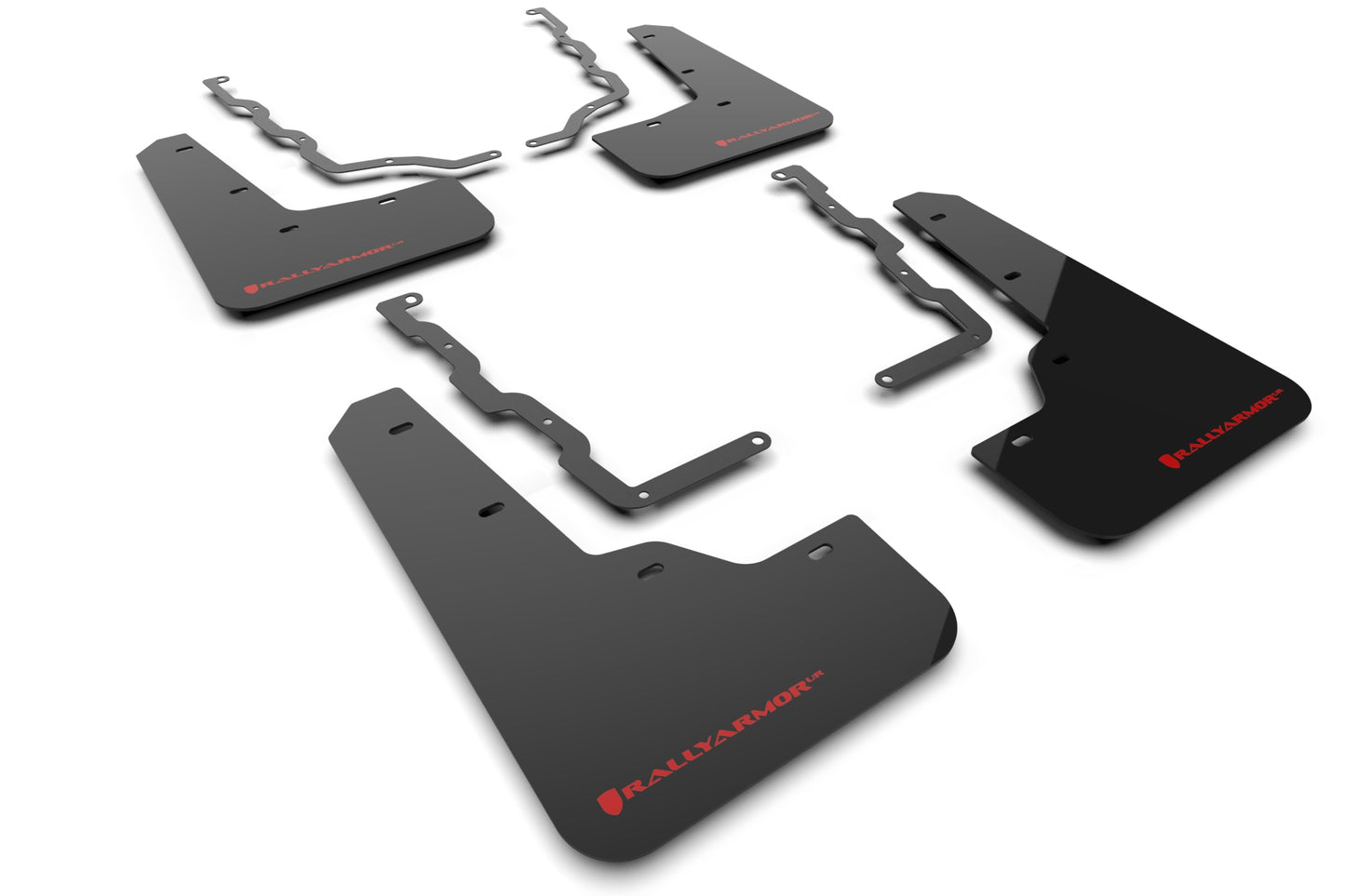 Rally Armor MF86-UR-BLK-RD - 2020-22 Ford Puma ST - Black Mud Flap/Red Logo