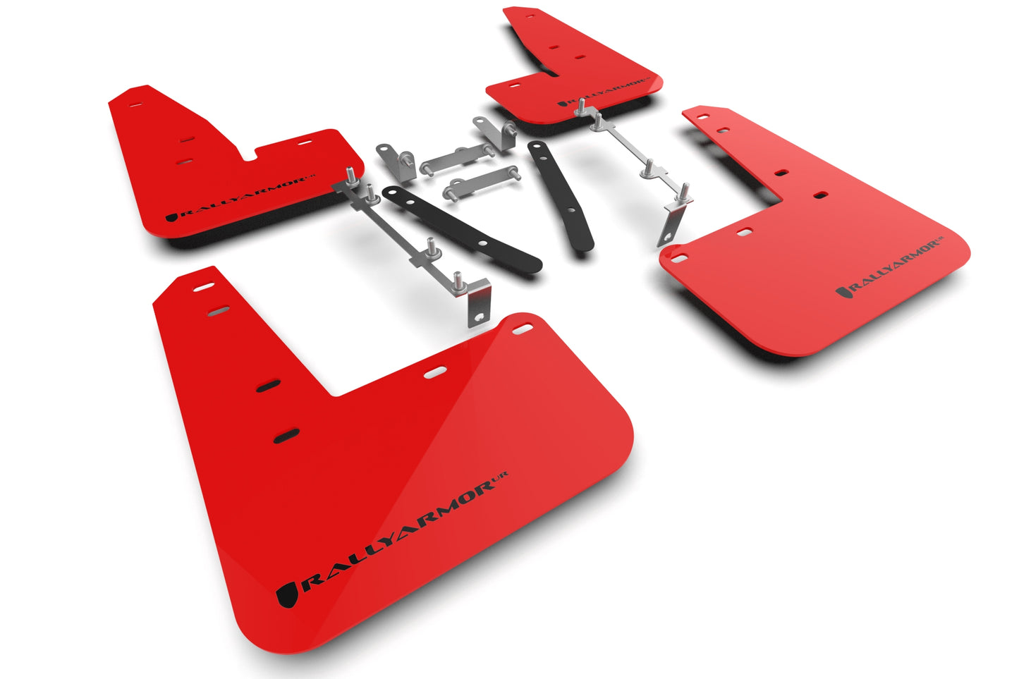 Rally Armor MF89-UR-RD-BLK - 2023 Toyota GR Corolla - Red Mud Flap/Black Logo