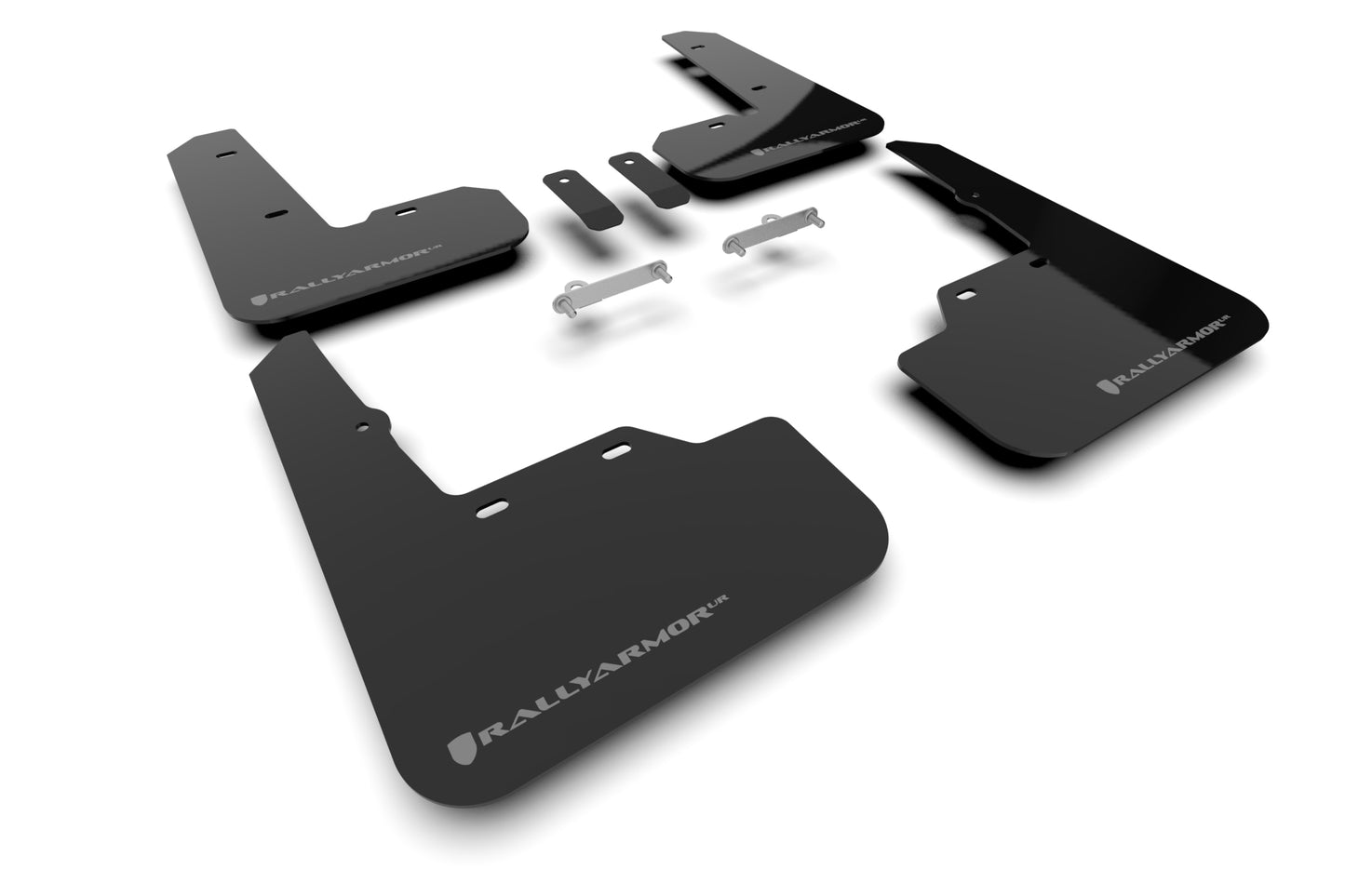 Rally Armor MF92-UR-BLK/DGRY - 2022+ Subaru WRX - Black Mud Flap/Dark Grey Logo