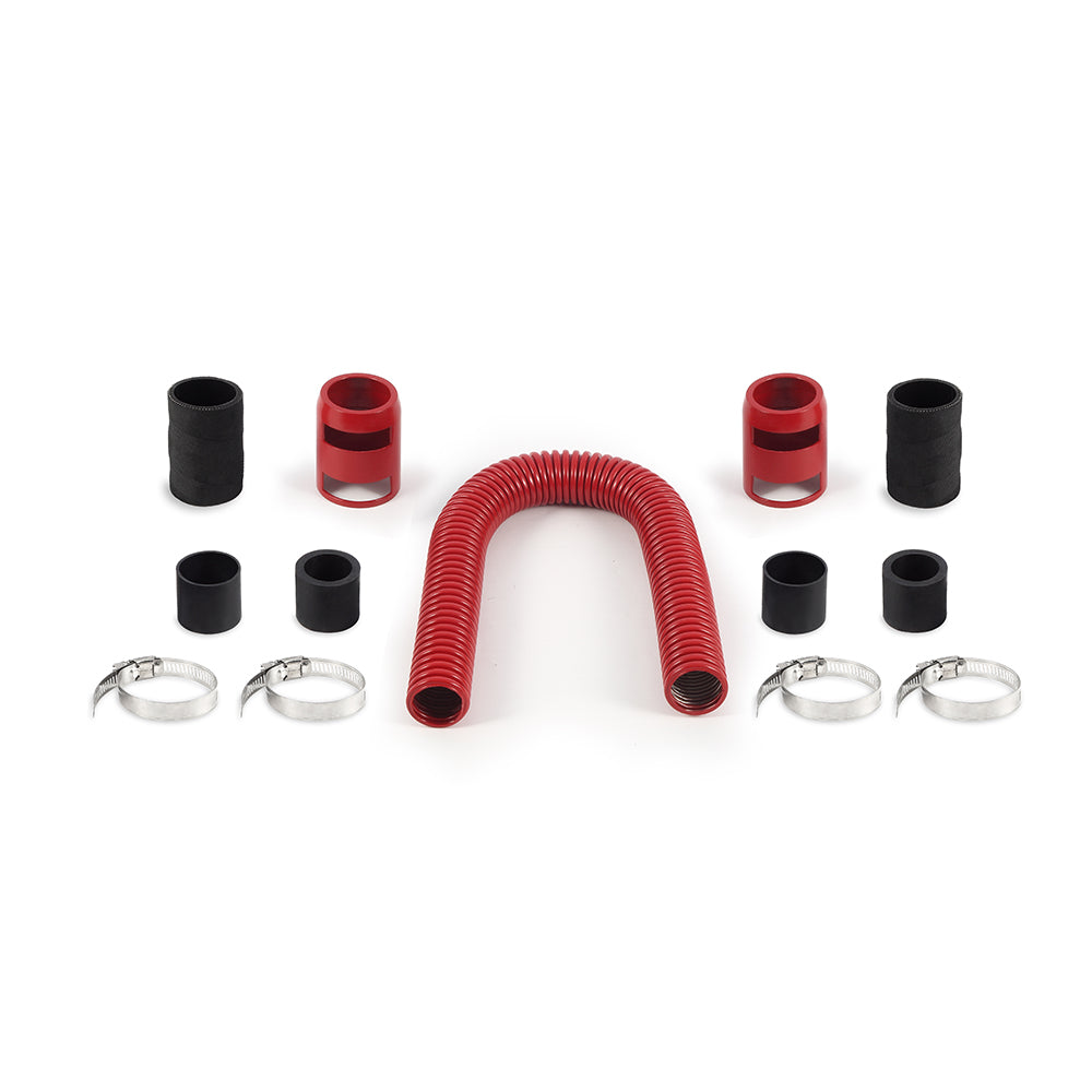 Mishimoto Universal Flexible Stainless Steel Radiator Hose Kit, 24", Red MMAH-U24RD