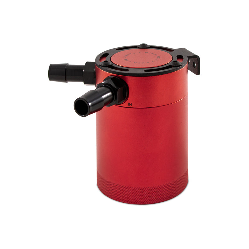 Mishimoto Compact Baffled Oil Catch Can 2-Port MMBCC-CBTWO-RD