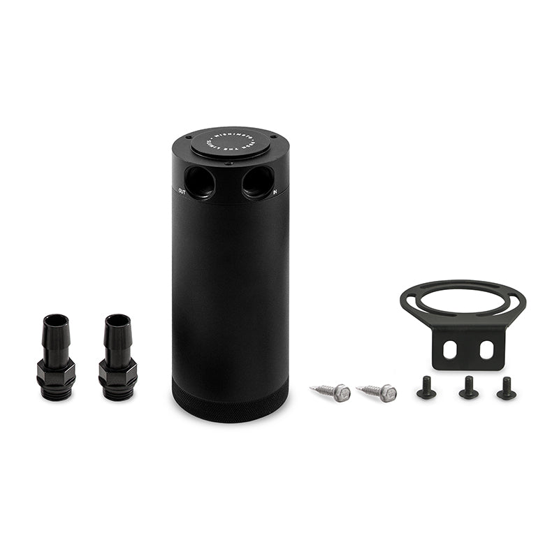 Mishimoto XL Baffled Oil Catch Can, 2-Port MMBCC-CBTWO-XLBK