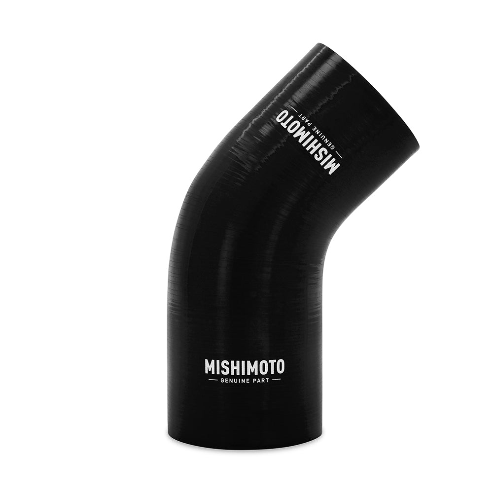 Mishimoto 45-Degree Silicone Transition Coupler, 3.00-in to 3.25-in, Black MMCP-R45-30325BK