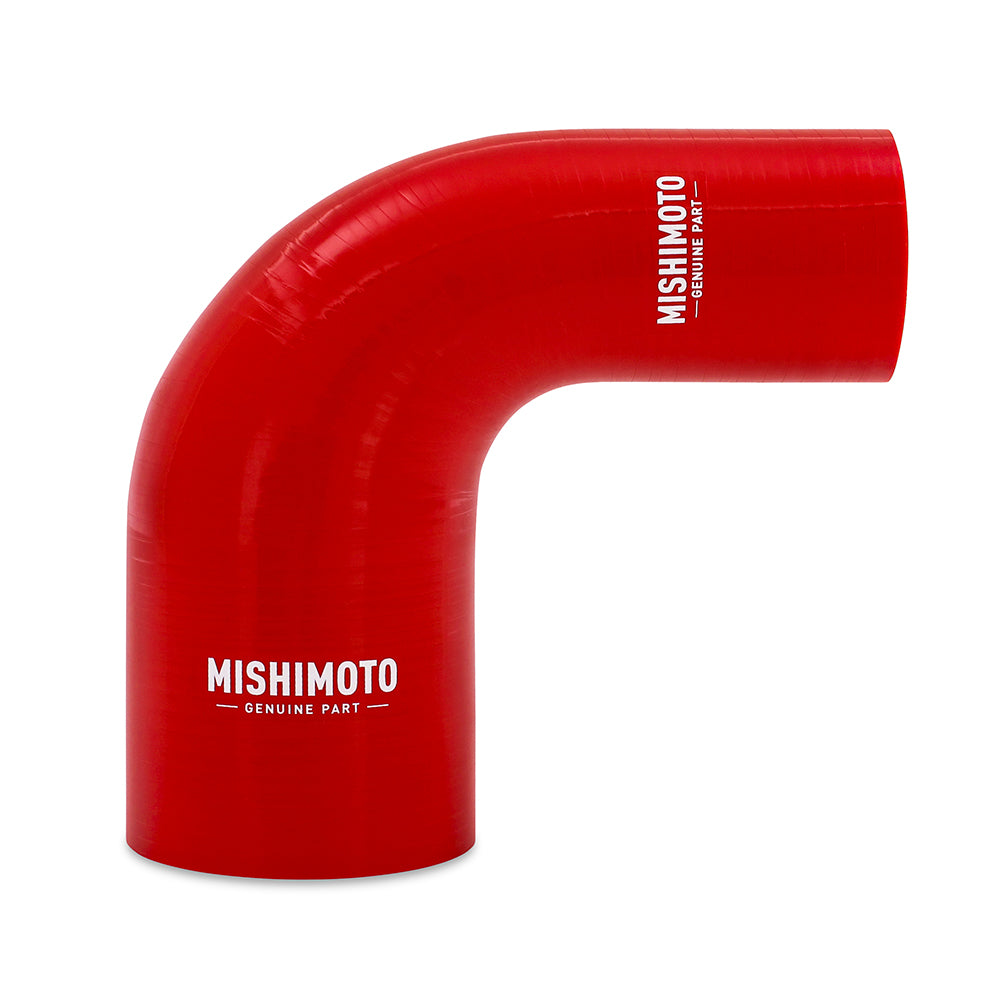 Mishimoto 90-Degree Silicone Transition Coupler, 1.75-in to 2.50-in, Red MMCP-R90-17525RD