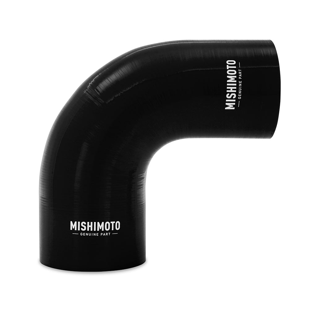 Mishimoto 90-Degree Silicone Transition Coupler, 3.00-in to 4.00-in, Black MMCP-R90-3040BK