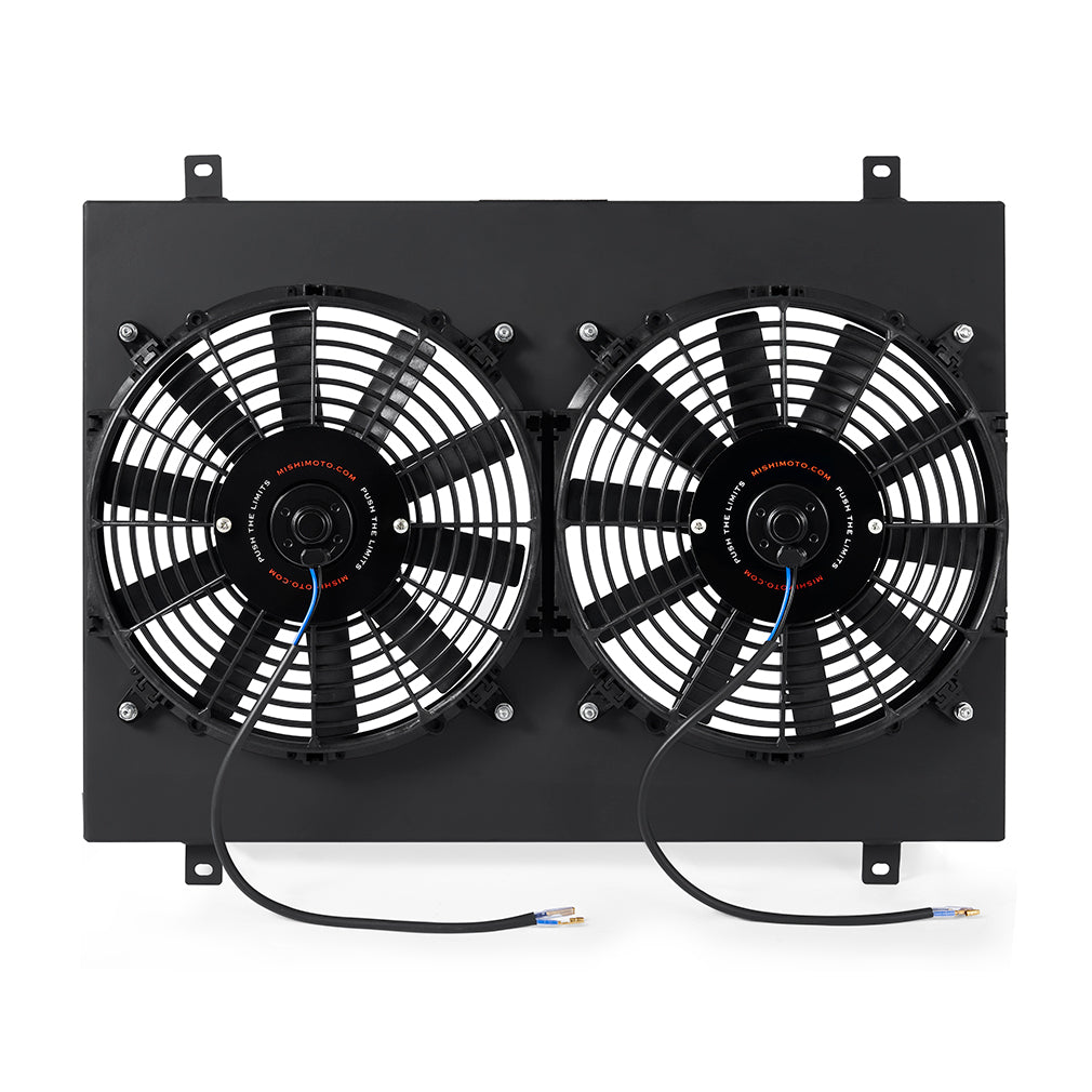 Mishimoto Performance Aluminum Radiator Fan Shroud Kit, fits Ford Mustang 1979-1993, Black MMFS-MUS-79BK