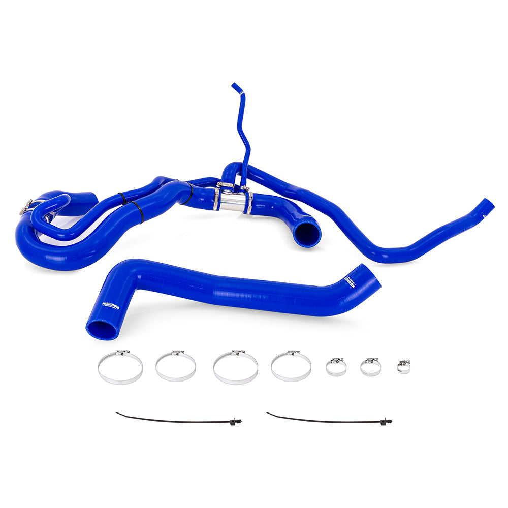 Mishimoto Silicone Coolant Hose Kit, fits Chevrolet/GMC 6.6L Duramax 2017-2019, Blue MMHOSE-DMAX-17BL