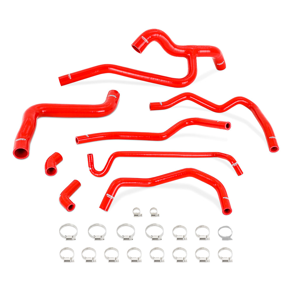 Mishimoto Silicone Radiator & Heater Hose Kit, fits Ford Mustang V6 4.0L 2005-2010, Red MMHOSE-MUS40-05RD