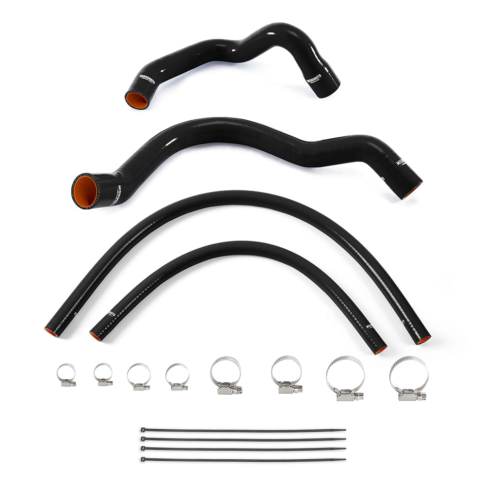 Mishimoto Jeep Cherokee XJ 4.0L Silicone Radiator and Heater Hose Kit, Black MMHOSE-XJ6-92KBK