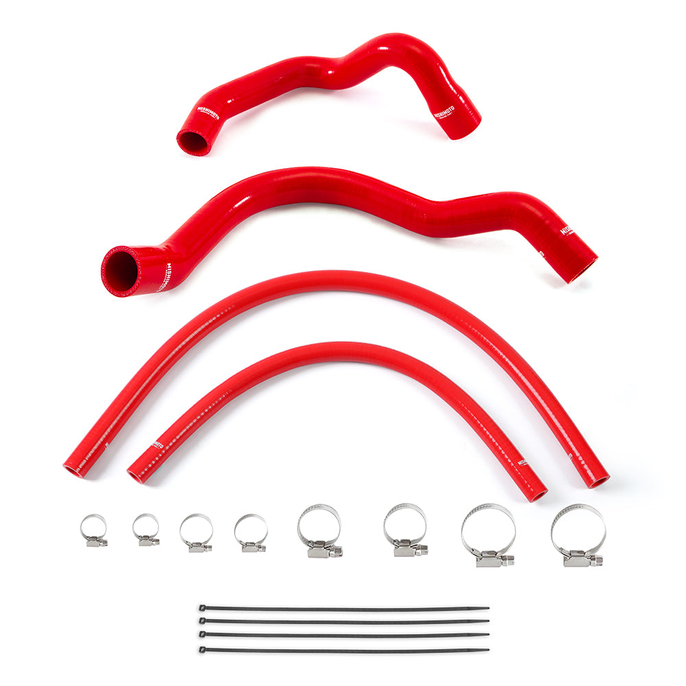 Mishimoto Jeep Cherokee XJ 4.0L Silicone Radiator and Heater Hose Kit, Red MMHOSE-XJ6-92KRD