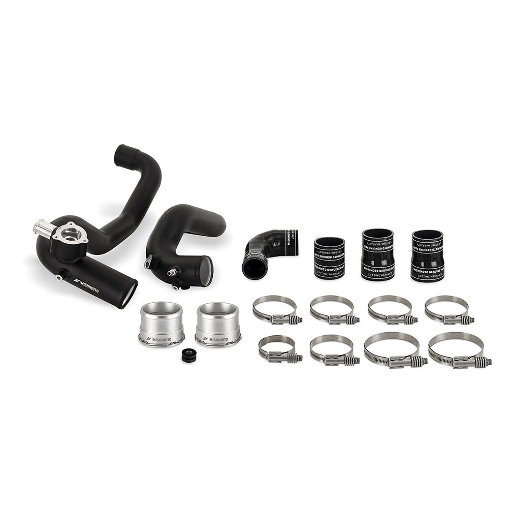 Mishimoto Performance Intercooler Pipe Kit, Ford Bronco 2.3L 2021+, Micro Wrinkle Black MMICP-BR23-21MWBK