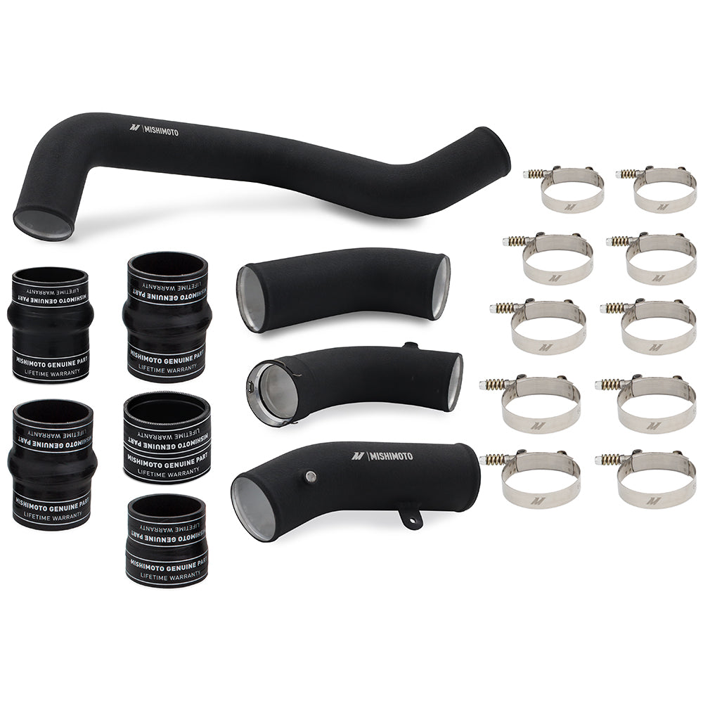 Mishimoto Intercooler Pipe and Boot Kit, fits Duramax (L5P) '17-'19, Black MMICP-DMAX-17KWBK