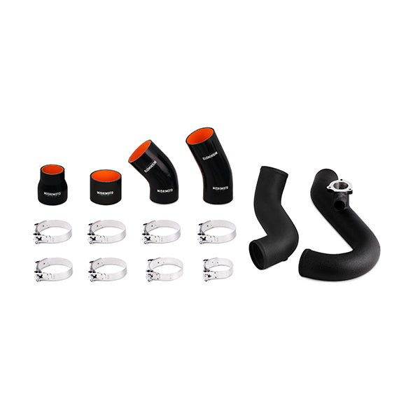 Mishimoto Ford Mustang EcoBoost Intercooler Pipe Kit, 2015+ Wrinkle Black MMICP-MUS4-15WBK