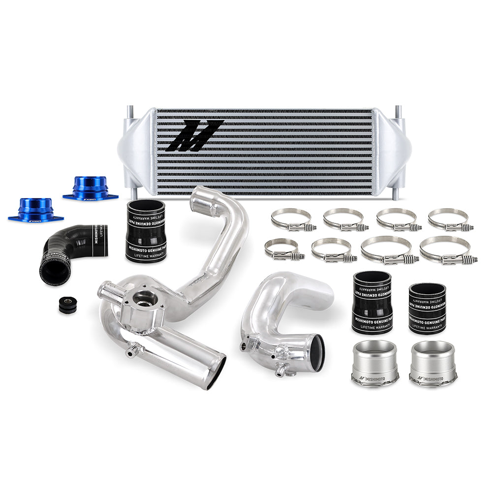 Mishimoto Performance Intercooler Kit, Ford Bronco 2.3L '21+, Silver IC, Polished IC Pipes MMINT-BR23-21KPSL
