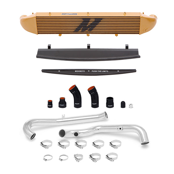Mishimoto Ford Fiesta ST Intercooler Kit, 2014-2019 Polished Pipes, Gold Cooler MMINT-FIST-14KPG