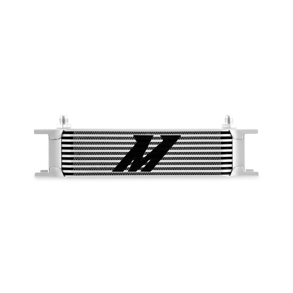 Mishimoto Universal 10-Row Oil Cooler, -6AN, Silver MMOC-10-6SL