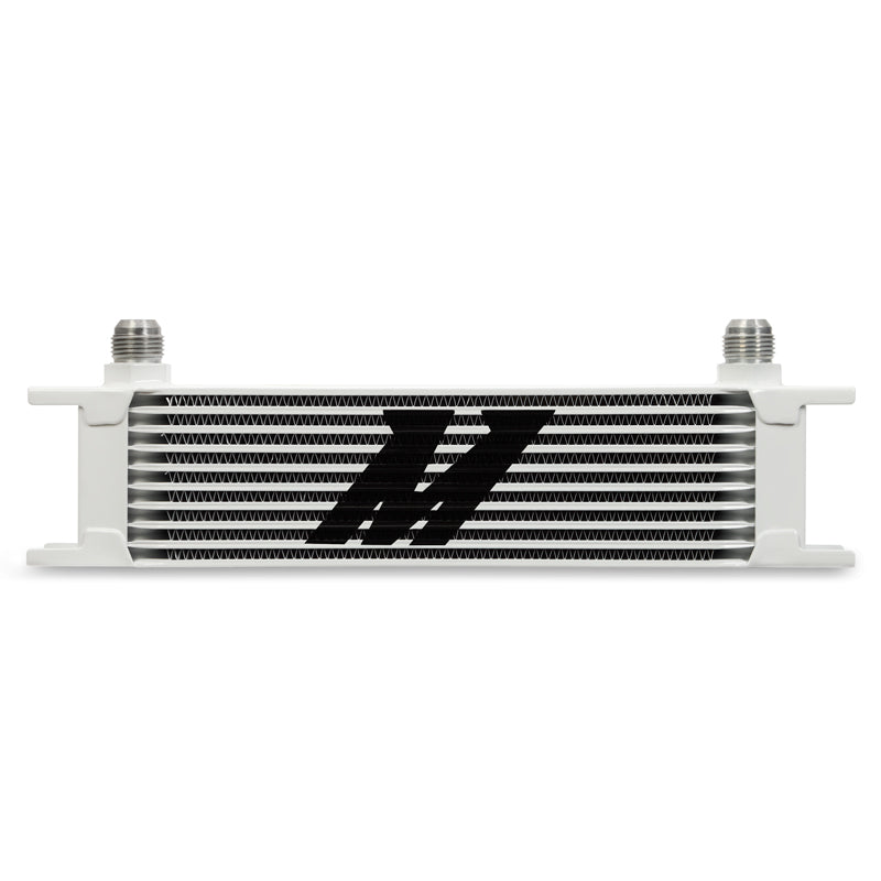 Mishimoto Universal 10-Row Oil Cooler, White MMOC-10WT