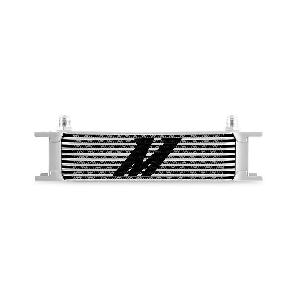 Mishimoto Universal 10-Row Oil Cooler, -8AN, Silver MMOC-10-8SL
