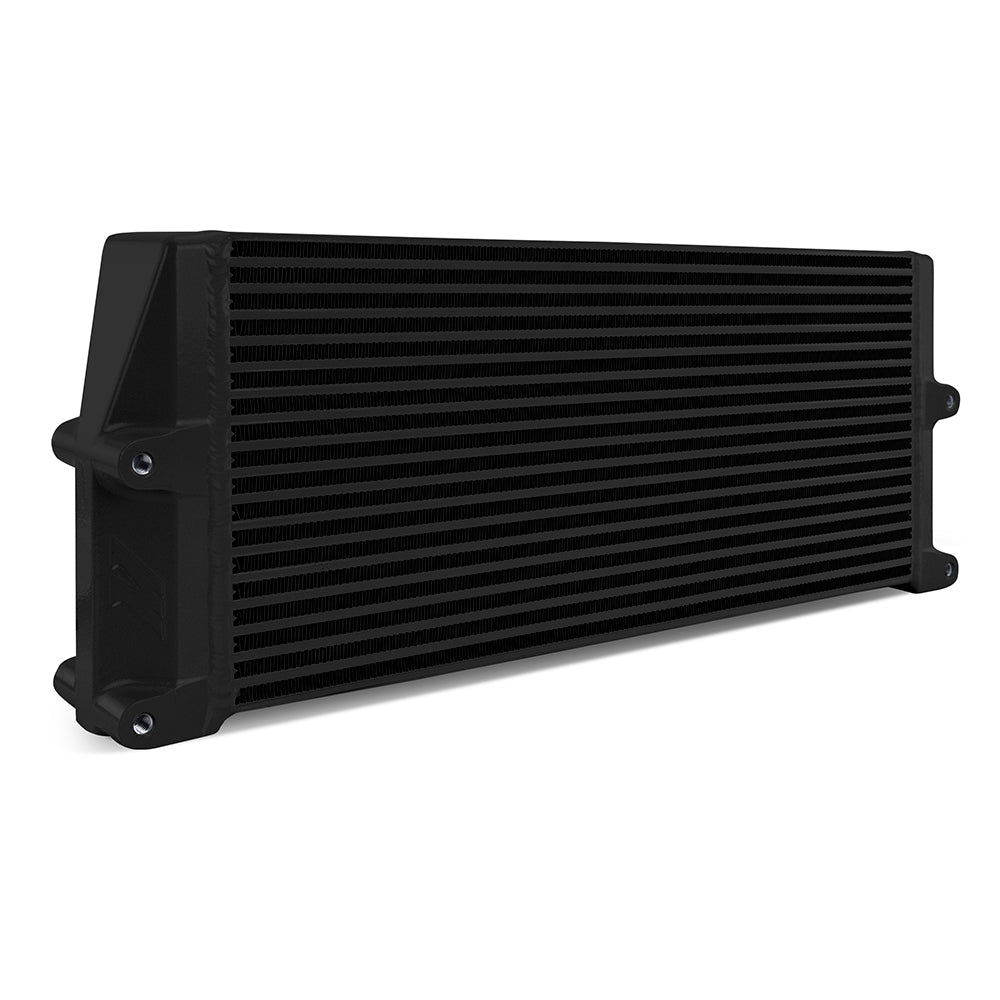 Mishimoto Universal Heavy-Duty Bar-and-Plate Oil Cooler, 17in Core, Same-Side Outlets MMOC-SSO-17BK