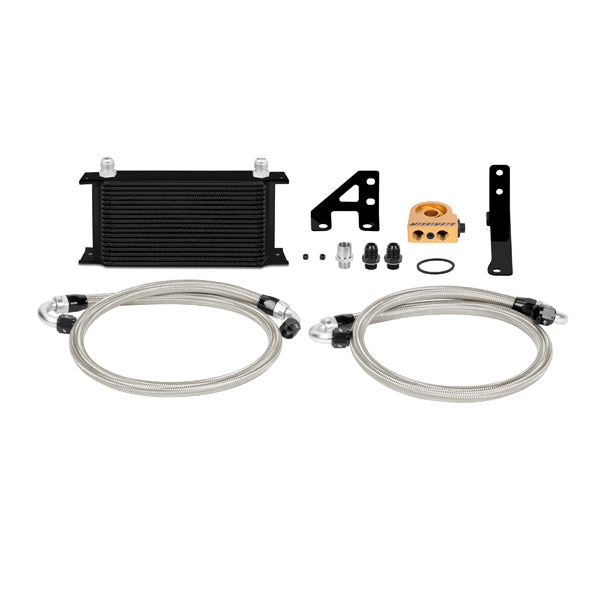 Mishimoto Subaru WRX STI Oil Cooler Kit, 2015-2021, Black, Thermostatic MMOC-STI-15TBK