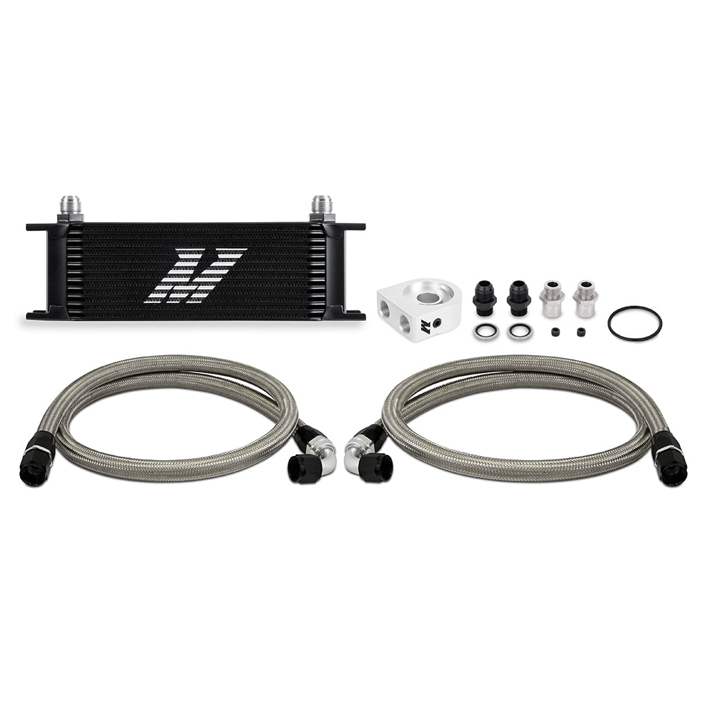 Mishimoto Universal Oil Cooler Kit, 13-Row, Black MMOC-U13BK