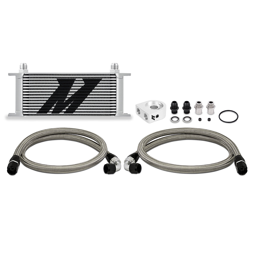 Mishimoto Universal Oil Cooler Kit, 16-Row, Silver MMOC-U16SL