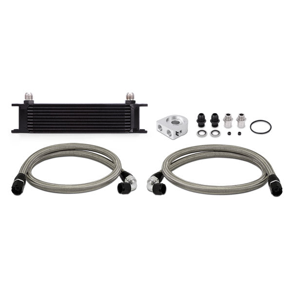 Mishimoto Universal 10 Row Oil Cooler Kit, Black MMOC-UBK