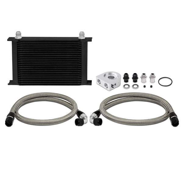 Mishimoto Universal 19 Row Oil Cooler Kit, Black MMOC-ULBK