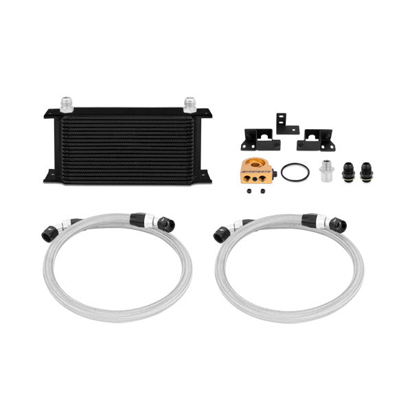 Mishimoto Jeep Wrangler JK Thermostatic Oil Cooler Kit, Black, 2007-2011 MMOC-WRA-07TBK