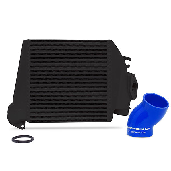 Mishimoto Subaru WRX 2008-2014 Top-Mount Intercooler Black Cooler, Blue Hoses MMTMIC-WRX-08BKBL