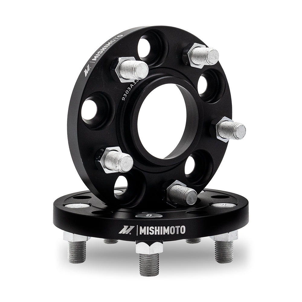 Mishimoto Wheel Spacers, 5X114.3, 70.5mm Center Bore, M14 X 1.5, 0.80-in Thick, Black MMWS-001-200BK