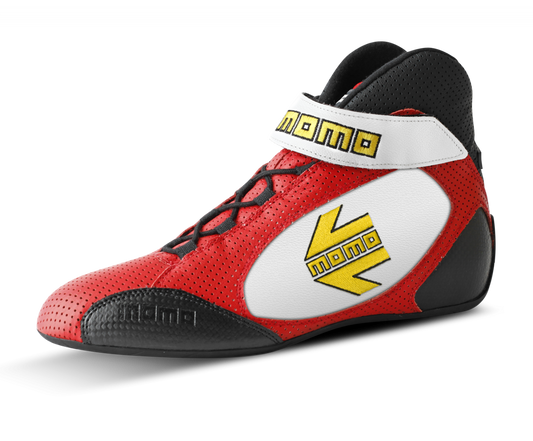 MOMO GT Pro Racing Shoe Red/White Size 44 R576 R44