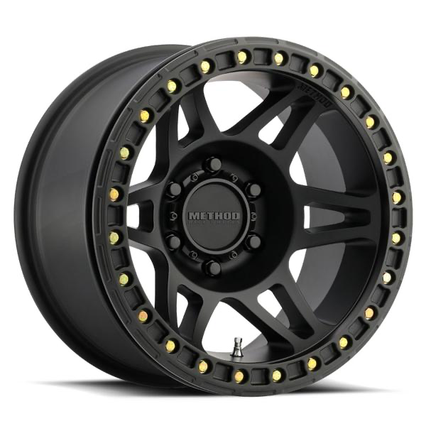 MR106 Beadlock 17x9 -44mm Offset 6x5.5 106.25mm Centerbore Black w/ H24125