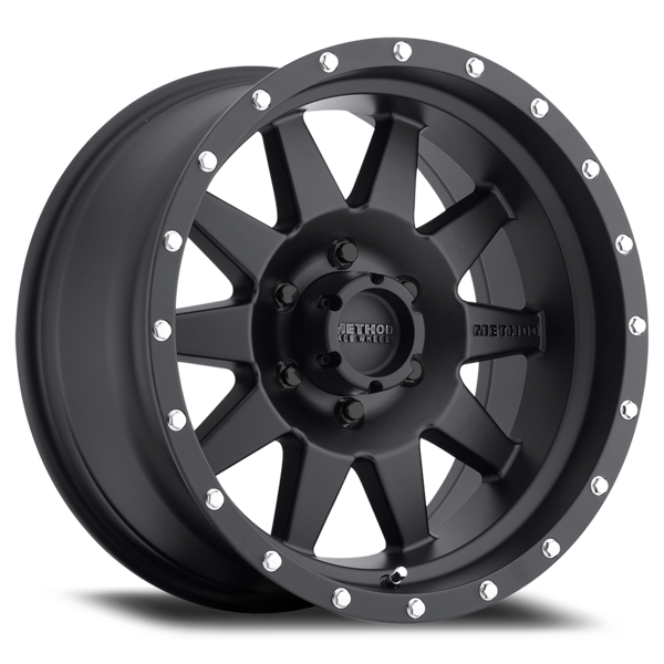 The Standard Model BOLT 301 17x9 4.5 Backspace/-12mm Offset 83mm Hub Bore (Matte Black)