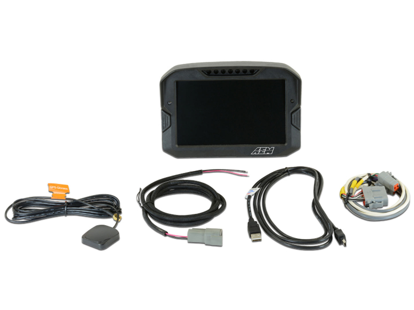 AEM CD-7 Carbon Digital Racing and Logging Dash Display - Non-Logging / GPS Enabled 30-5702