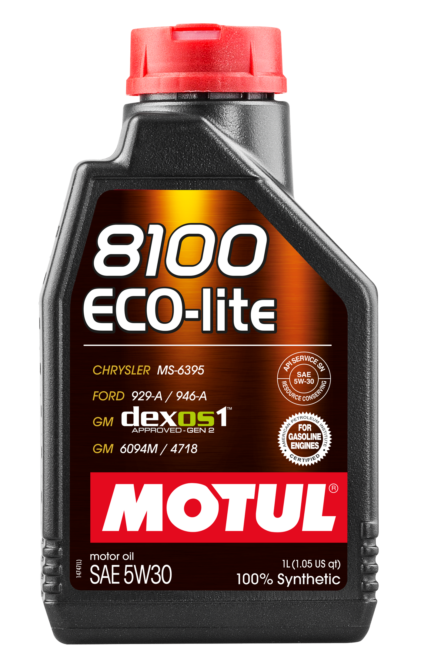 Motul 8100 ECO-LITE 5W30 - 1L - Synthetic Engine Oil 108212