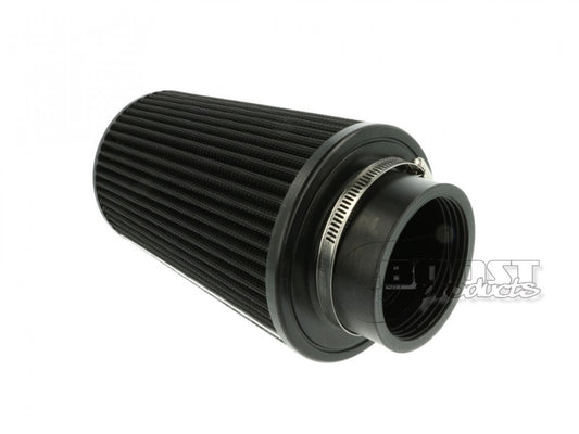 BOOST products Universal Air Filter 76mm (3") ID Connection, 200mm (7-7/8") Length Black IN-LU-200-076