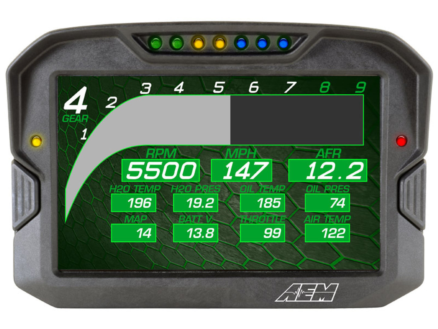 AEM CD-7 Carbon Digital Racing and Logging Dash Display - Logging / Non-GPS 30-5701