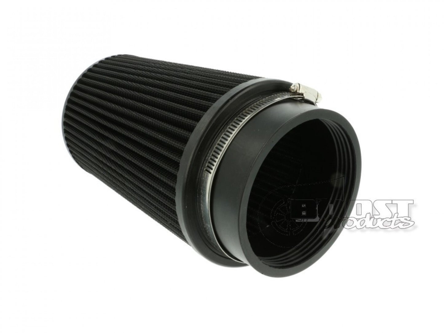 BOOST products Universal Air Filter 100mm (3-15/16") ID Connection, 200mm (7-7/8") Length, Black IN-LU-200-100